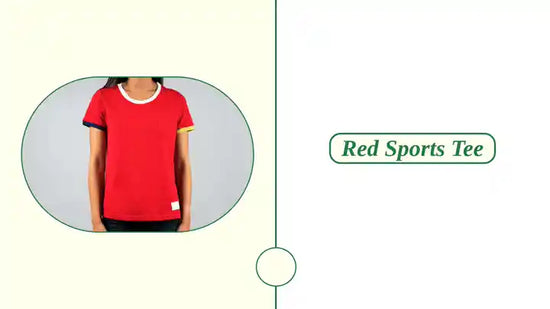 Red Sports Tee by@Outfy