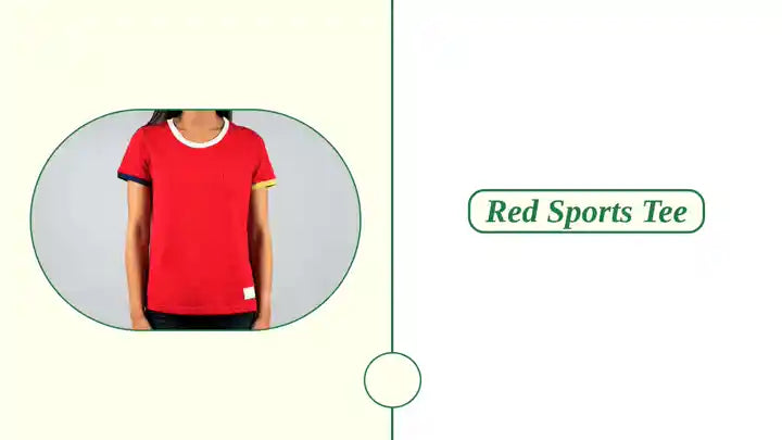Red Sports Tee by@Outfy