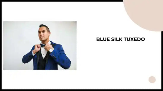 Blue Silk Tuxedo by@Outfy