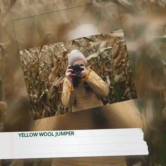 Yellow Wool Jumper by@Outfy